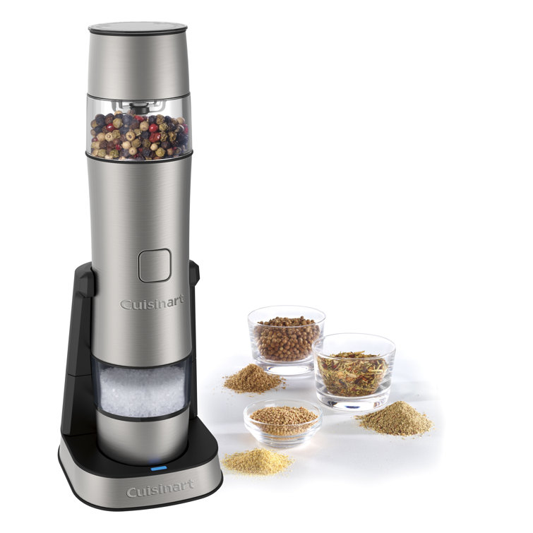 Stainless Steel Rechargeable Salt, Pepper, and Spice Mill
