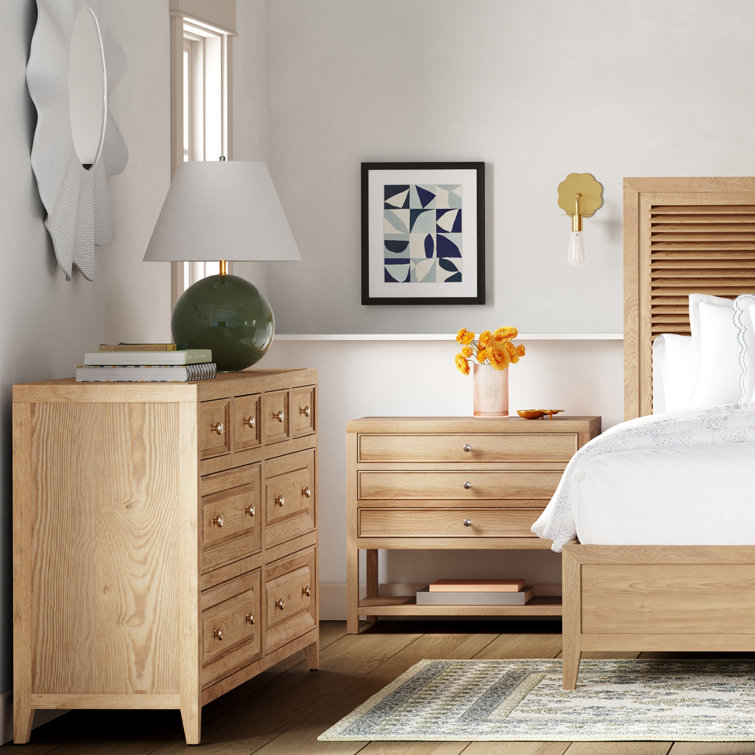 Gray Double Dresser with Soft Close Drawers and Felt Lined Trays