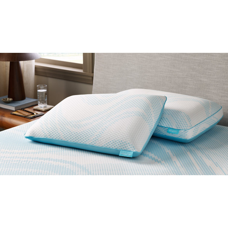 Tempur-Pedic Queen Light Blue Cooling Memory Foam Pillow