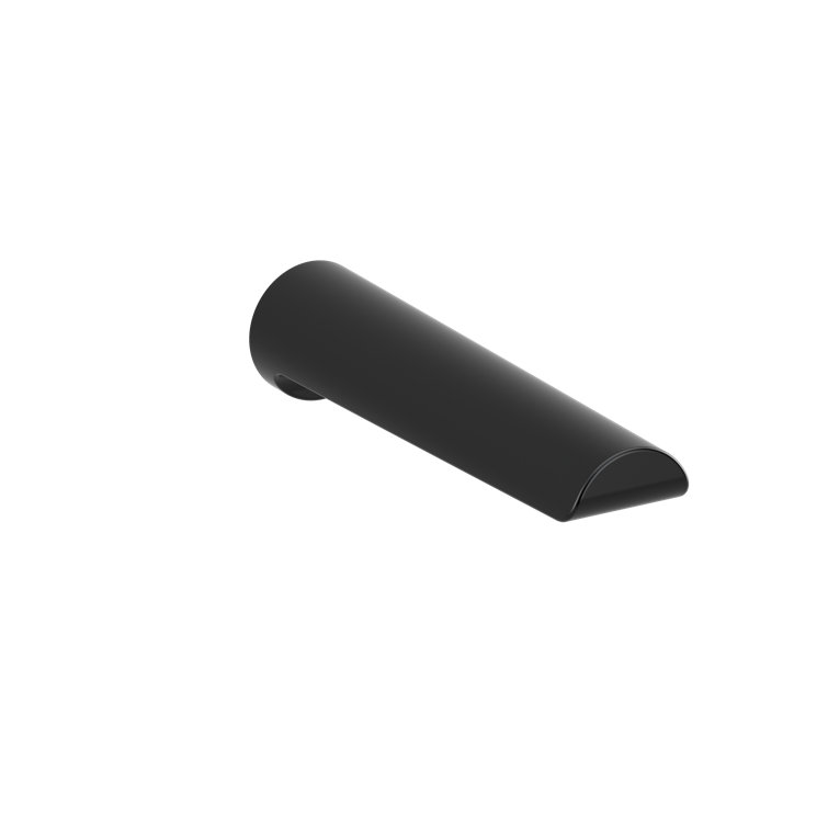 Black Wall Mounted Tub Spout with Parabolic Design