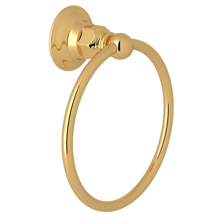 Polished Nickel Traditional Wall Mounted Towel Ring