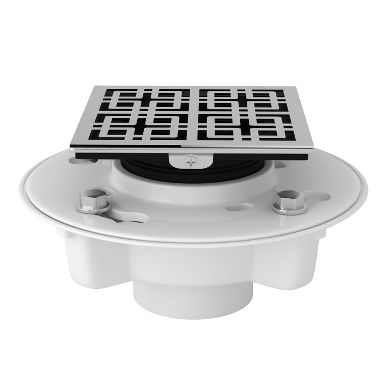 Classic Weave Decorative Polished Nickel PVC Drain Kit