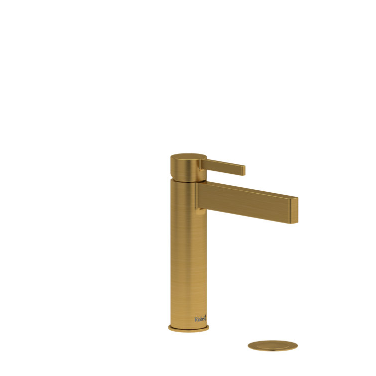 Brushed Gold Single Handle Brass Lavatory Faucet