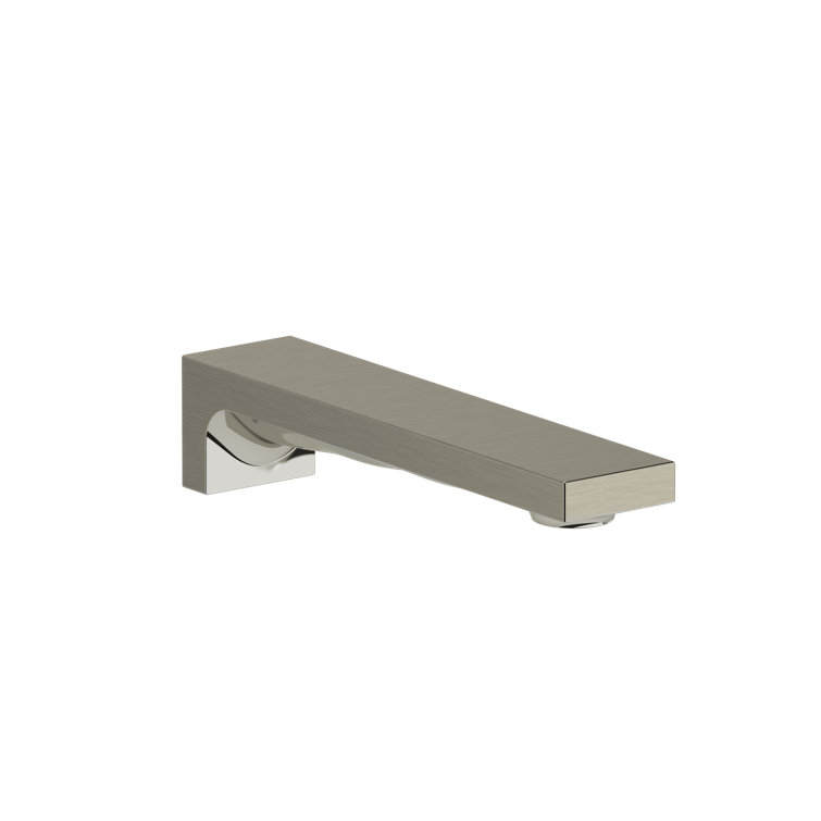 Elegant Wall Mounted Tub Spout in Brushed Nickel Finish