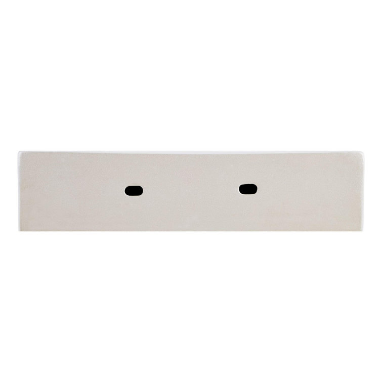 22'' White Ceramic Rectangular Wall Mount Bathroom Sink