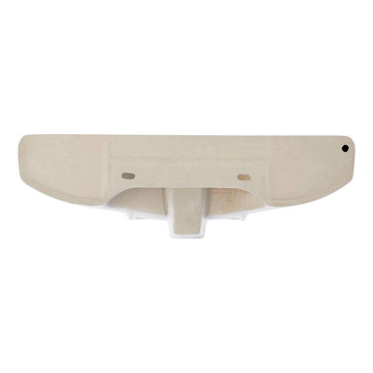 Pennfield 24" White Ceramic Wall-Mounted Bathroom Sink with Overflow