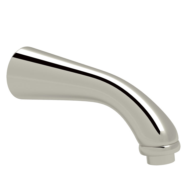 Polished Nickel Wall Mounted Tub Spout with 7-inch Reach