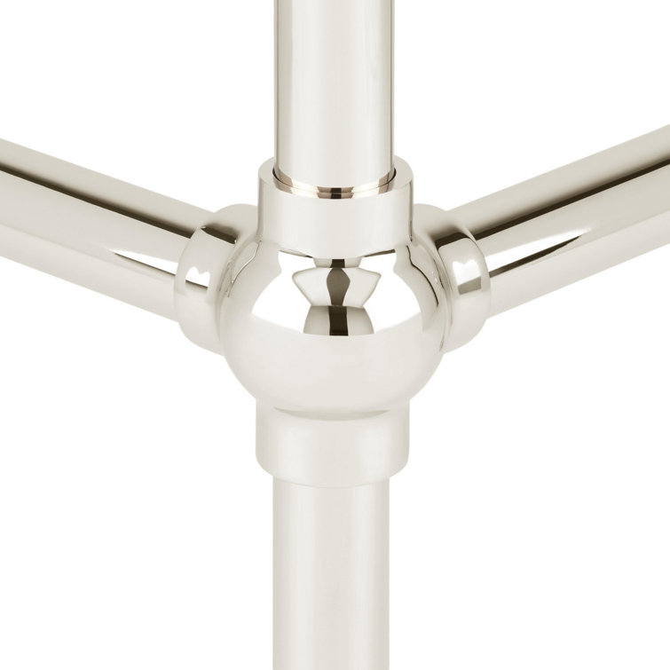 Cierra 31" Tall Chrome Ceramic Console Bathroom Sink