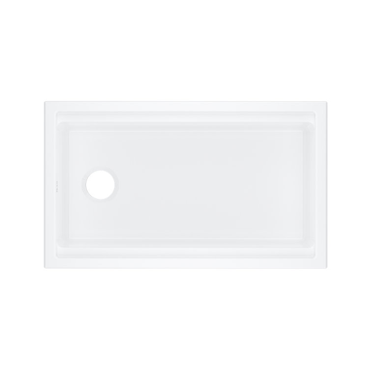 Allia 33'' White Fireclay Undermount Kitchen Sink