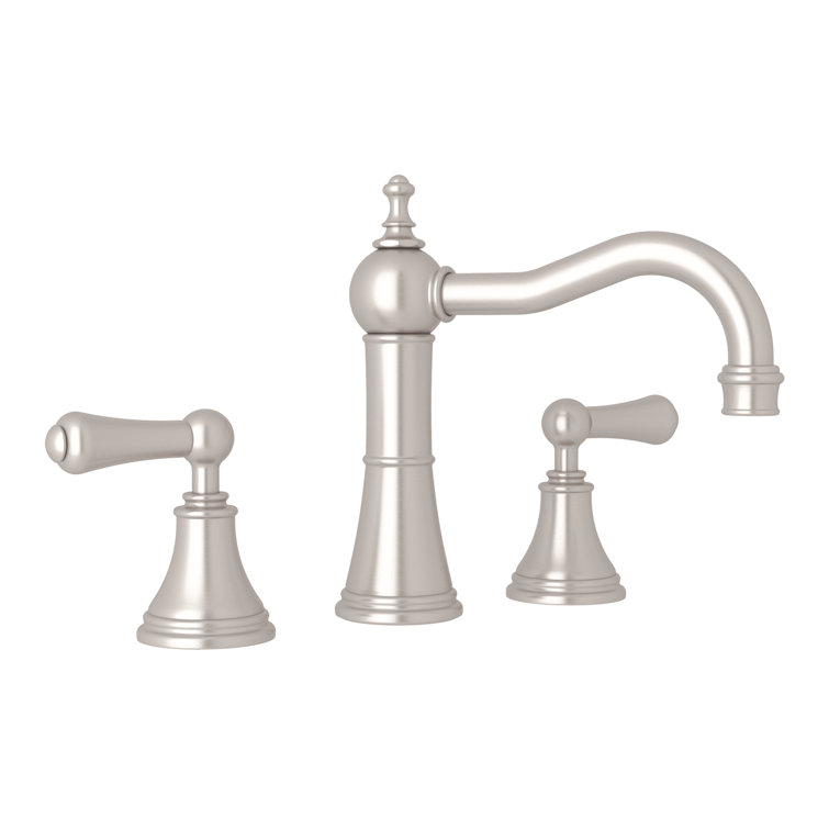 Elegant Polished Nickel 8" Widespread Classic Faucet