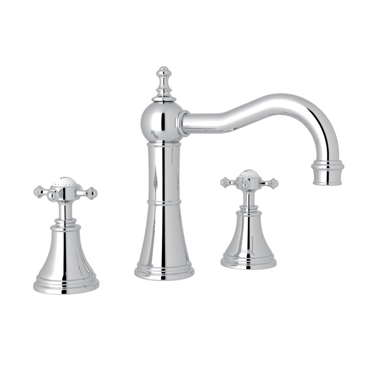 Polished Nickel Traditional Widespread Lavatory Faucet