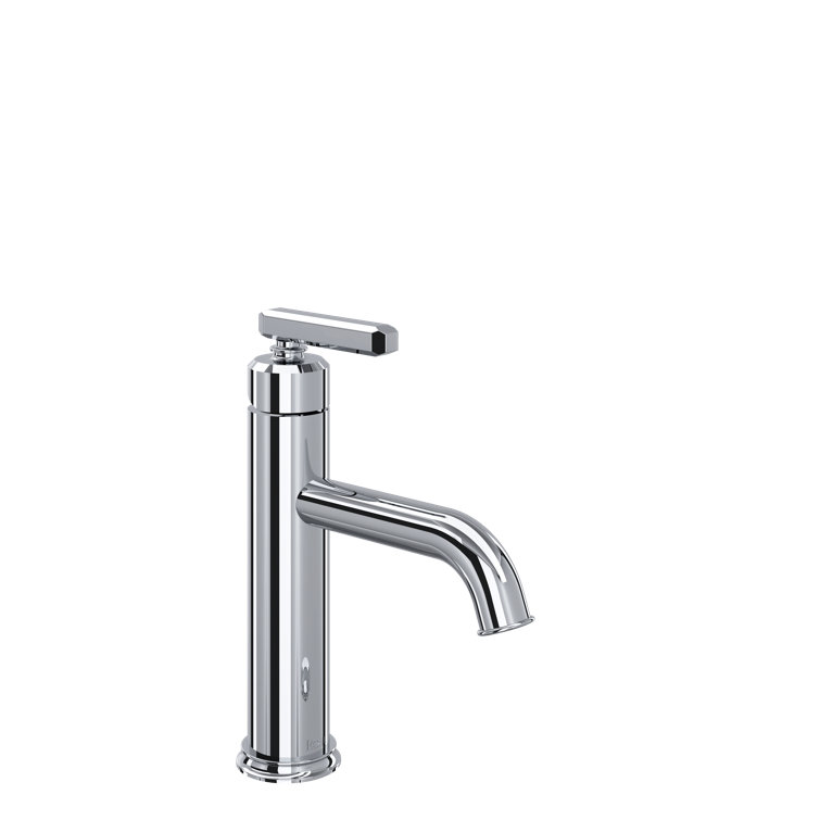 Elegante Polished Nickel Single Hole Faucet with Chamfered Edges