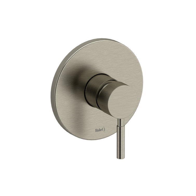 Urban Minimalist Brushed Chrome Wall-Mounted Shower Lever