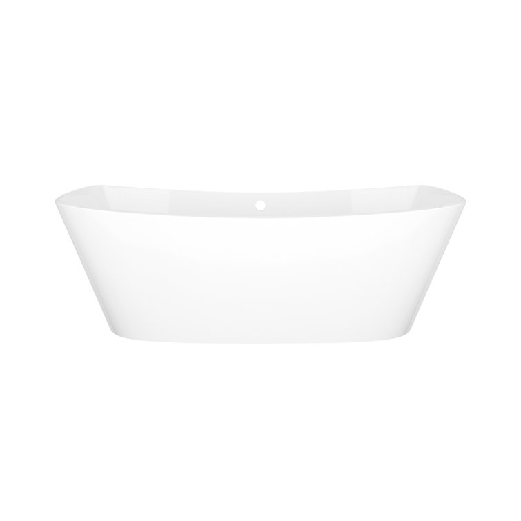 Trivento 65" White Acrylic Freestanding Soaking Bathtub
