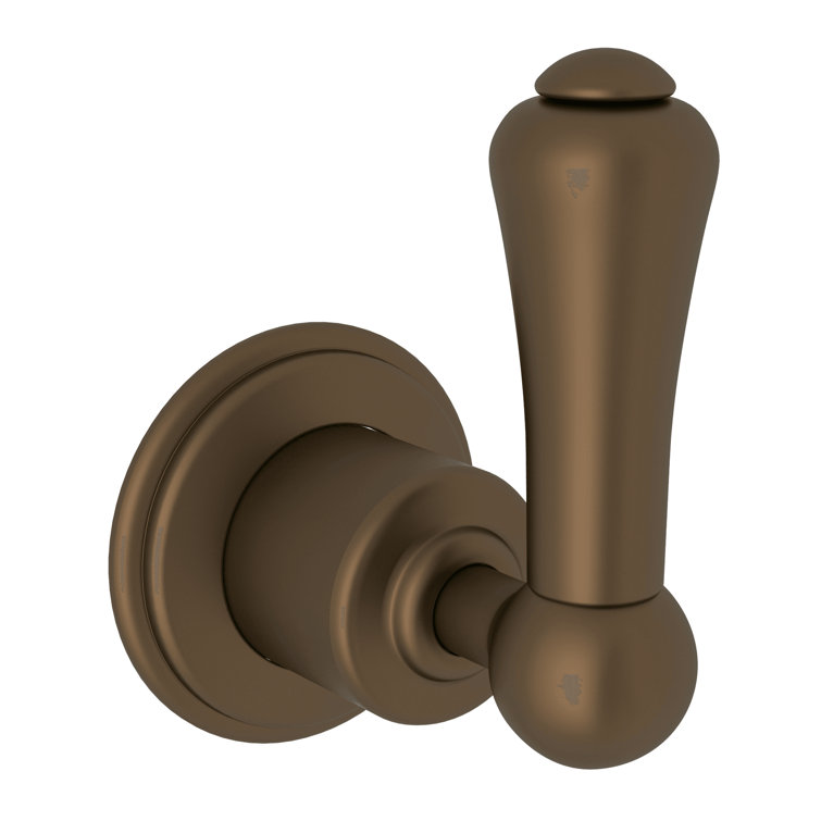Polished Nickel Wall-Mounted Lever Shower Trim