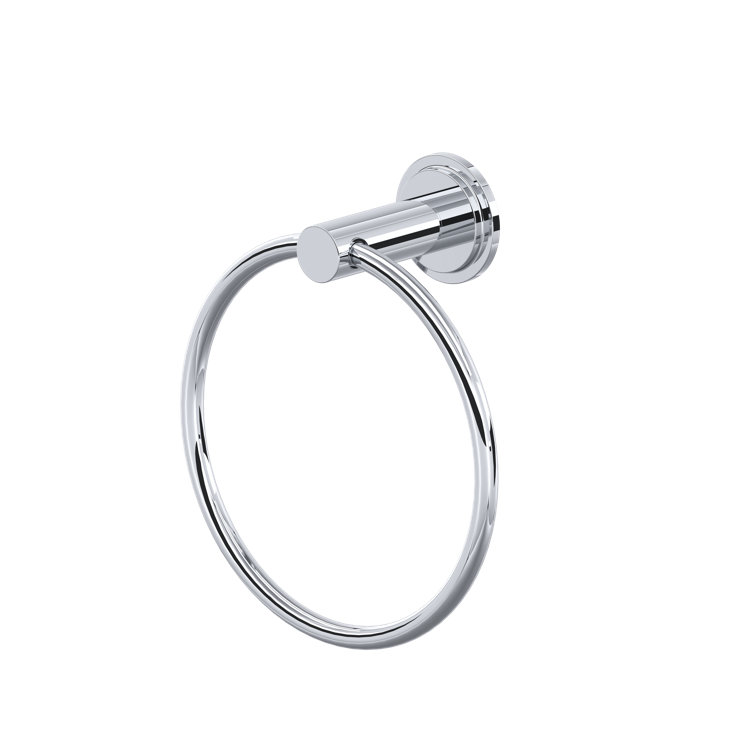 Chrome Transitional Wall Mounted Towel Ring