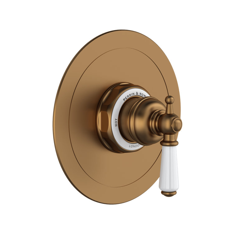 Edwardian Polished Nickel Wall-Mounted Shower Lever