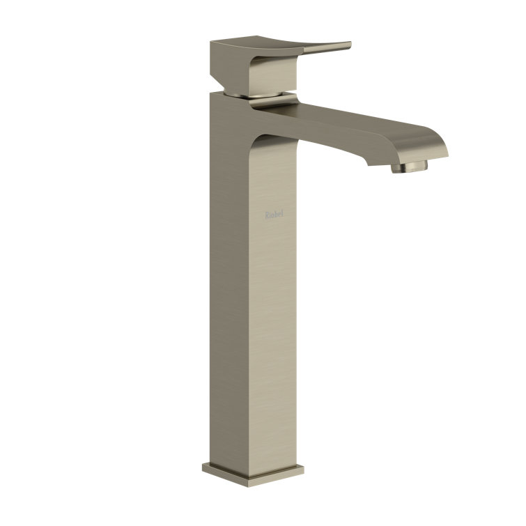 Zendo Brushed Nickel Single Lever Vessel Bathroom Faucet