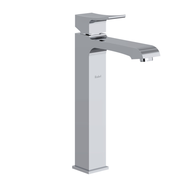Zendo Chrome Waterfall Single-Lever Vessel Bathroom Faucet