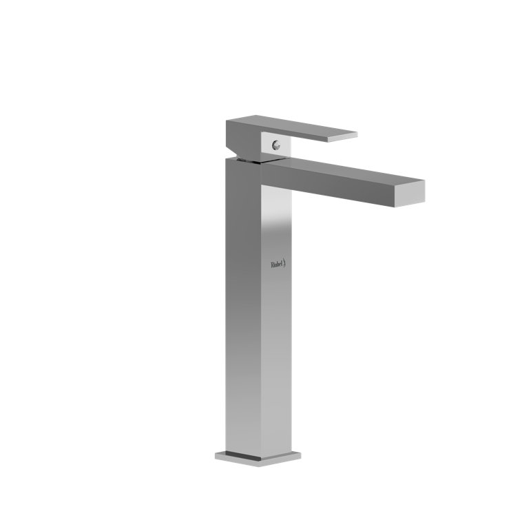 Elegant Kubik Chrome Single Handle Vessel Bathroom Faucet