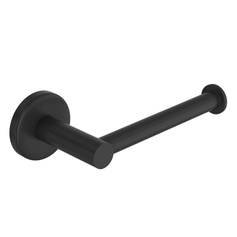 Matte Black Modern Brass Wall Mount Toilet Paper Holder