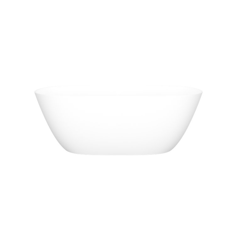Lussari 60" Matte White Freestanding Soaking Bathtub