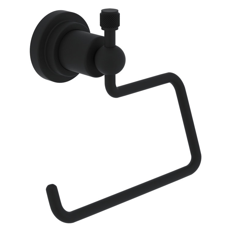 Campo Matte Black Wall Mounted Toilet Paper Holder