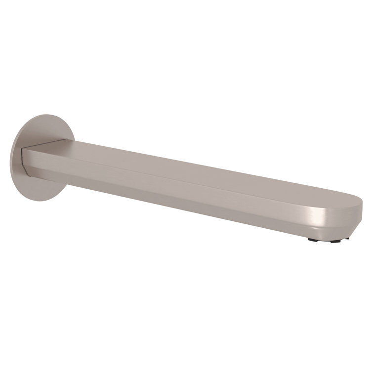Modern Polished Nickel Wall Mounted Tub Spout