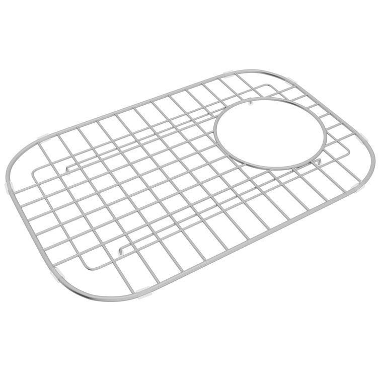 Stainless Steel Rectangular Sink Grid with Drain Hole