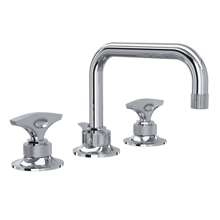 Polished Nickel Transitional Widespread Bathroom Faucet