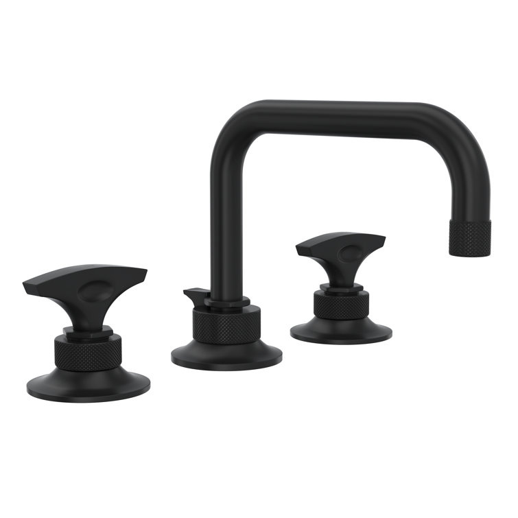 Elegant Polished Nickel 8" Widespread Bathroom Faucet