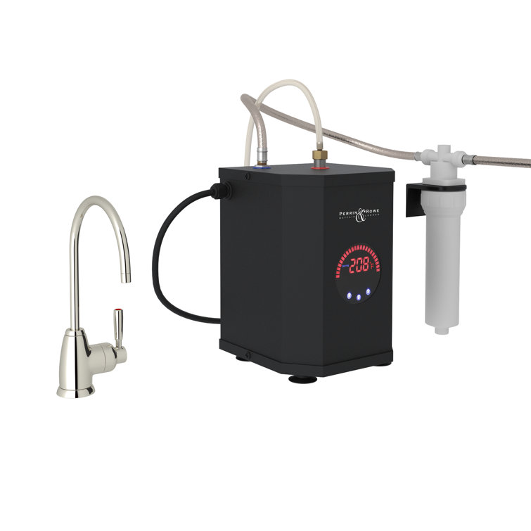 Classic 10" Polished Nickel Hot Water Dispenser with Ceramic Filter