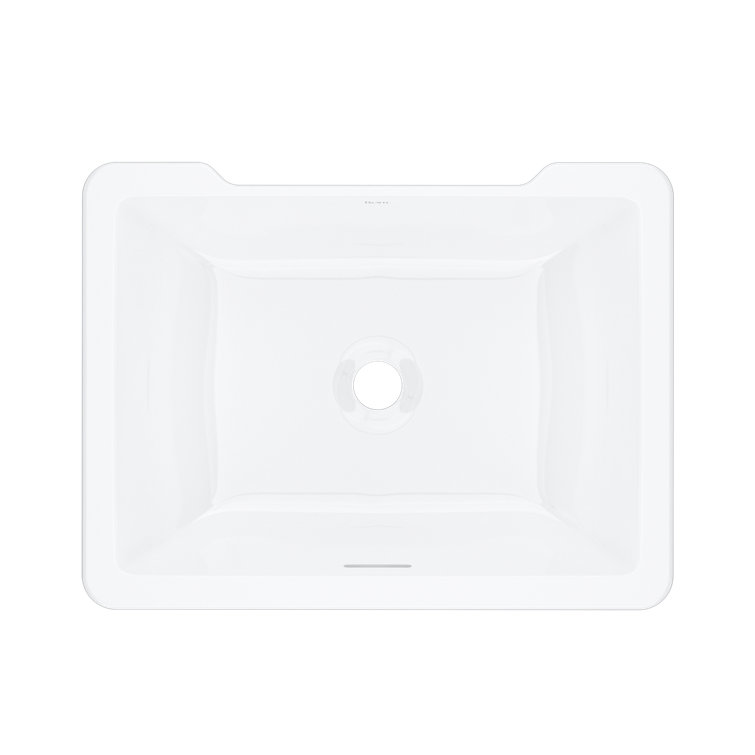 Eirene 20" x 15" White Stone Undermount Rectangular Bathroom Sink