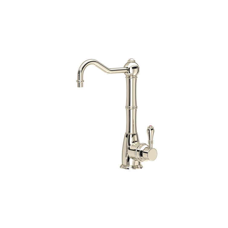 Polished Nickel Brass Kitchen Faucet with Pull-out Spray