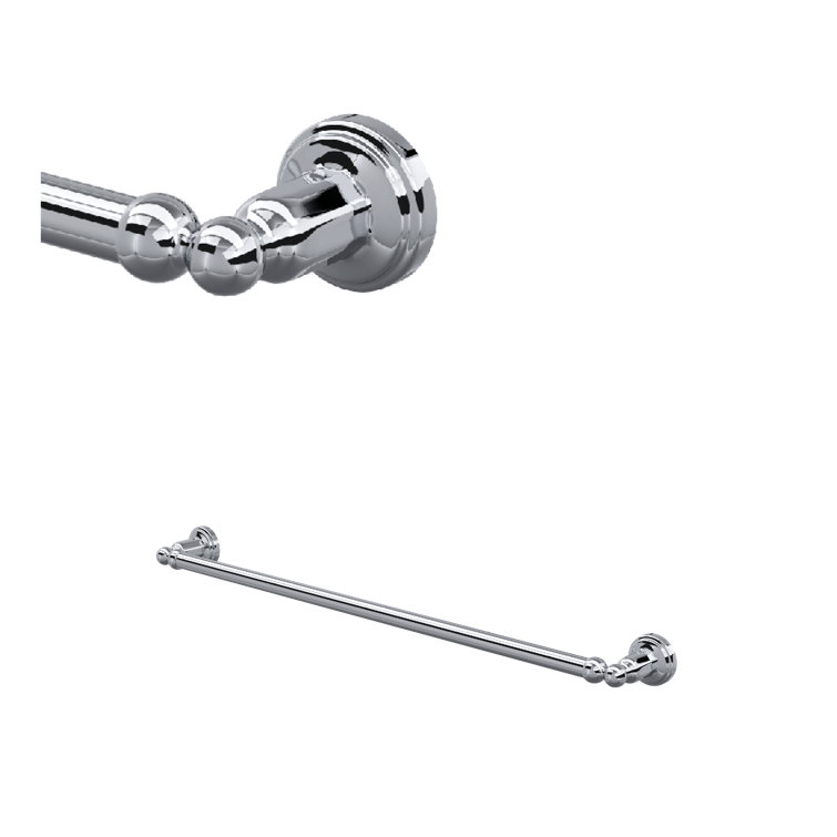 Edwardian Polished Nickel Wall Mounted Towel Bar