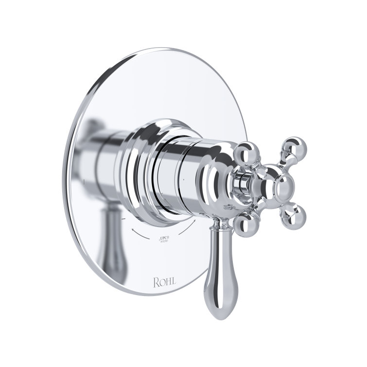 Polished Chrome Wall-Mounted Shower Trim Set