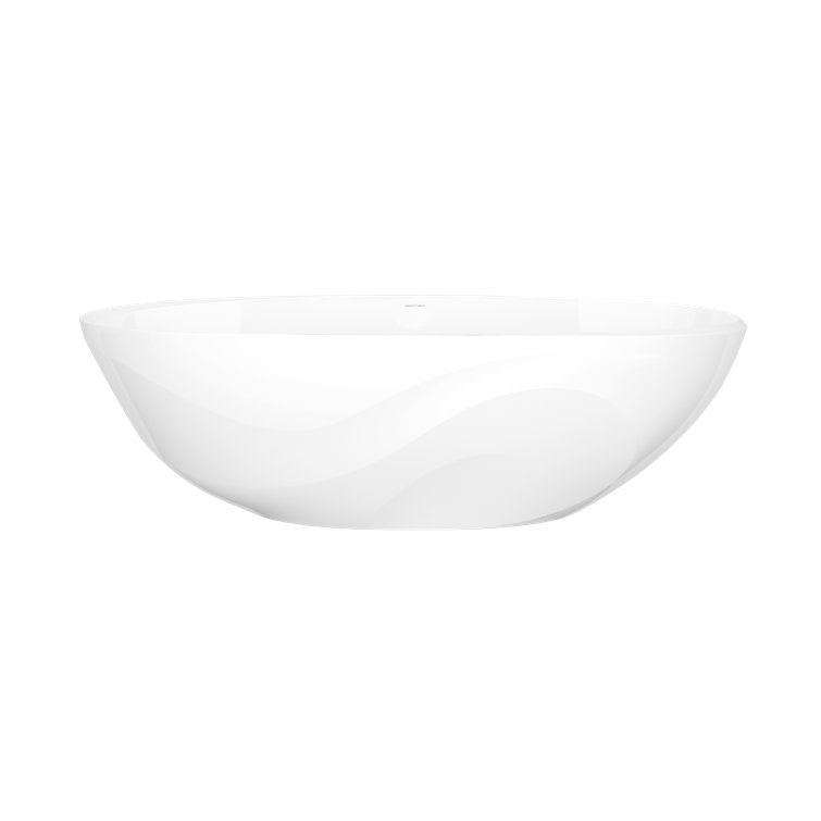 Seros 70" White Volcanic Limestone Freestanding Bathtub