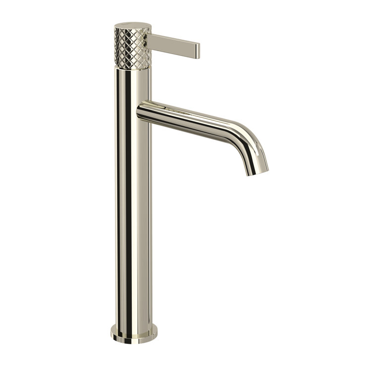 Polished Nickel Transitional Single Hole Vessel Faucet
