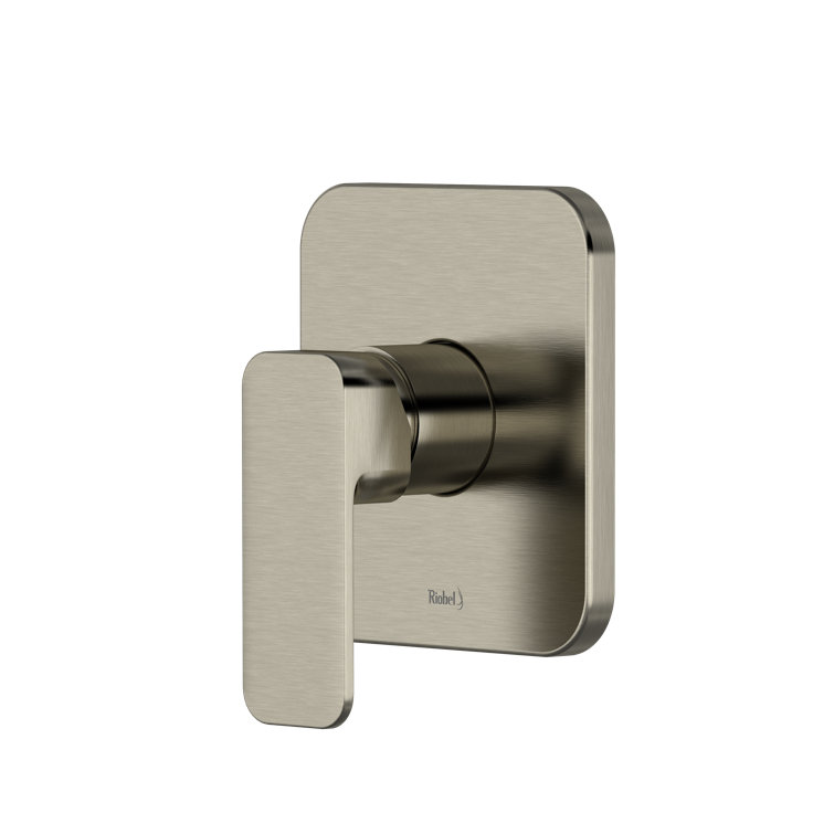 Equinox Square Lever 1-Handle Wall-Mounted Brushed Nickel Faucet