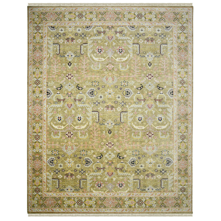 Bristol Gold Hand-Knotted Wool Area Rug 8' x 10'