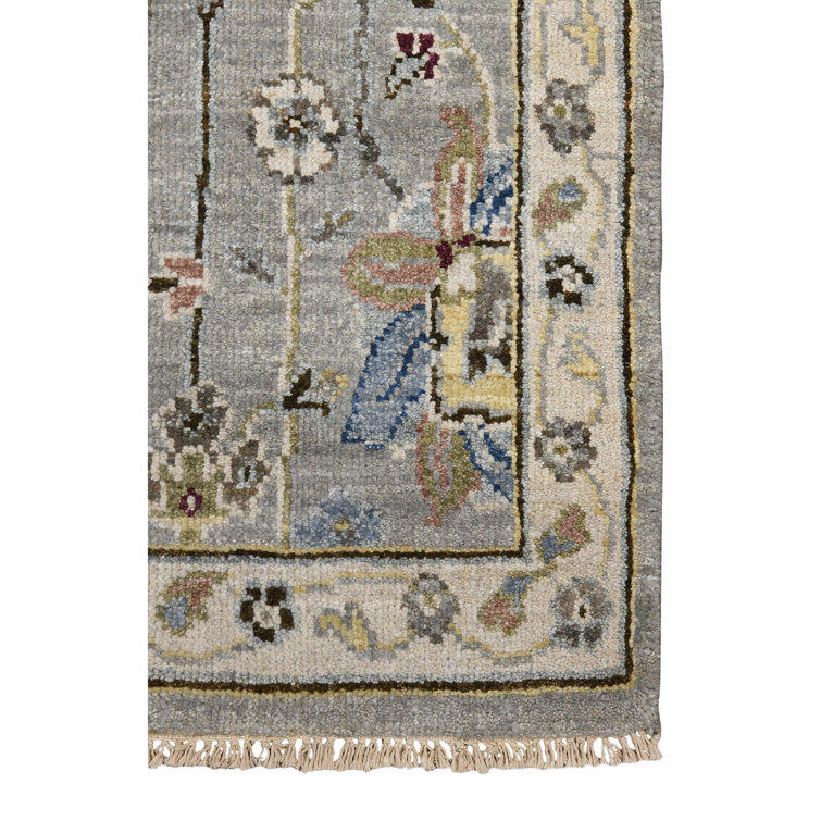 Bristol Gray Hand-Knotted Wool 8' x 10' Area Rug