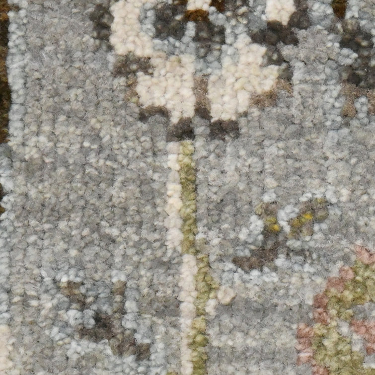 Bristol Gray Hand-Knotted Wool Area Rug 2' x 3'