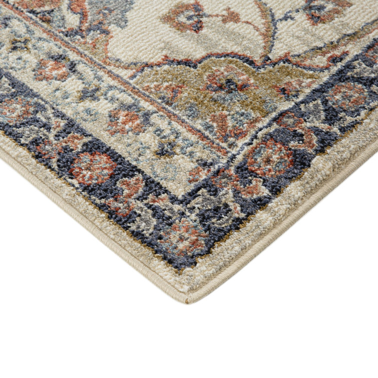 Ivory Jordan Bea Floral Synthetic 5'3" x 7'6" Area Rug