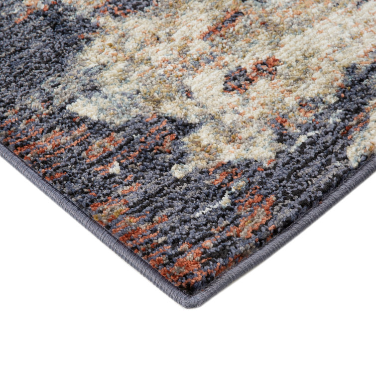 Jordan Cary Abstract Multi-Color Synthetic Area Rug 5'3" x 7'6"