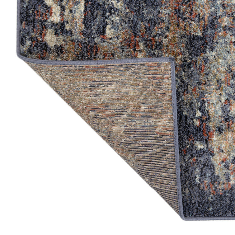 Jordan Cary Abstract Multi-Color Synthetic Area Rug 5'3" x 7'6"