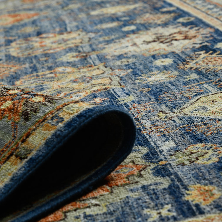 Oriental Handmade Hand-Knotted Area Rug in Blue/Gray