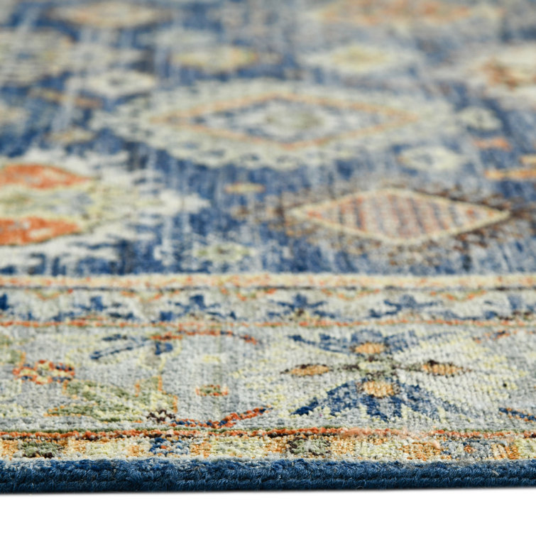 Oriental Handmade Hand-Knotted Area Rug in Blue/Gray