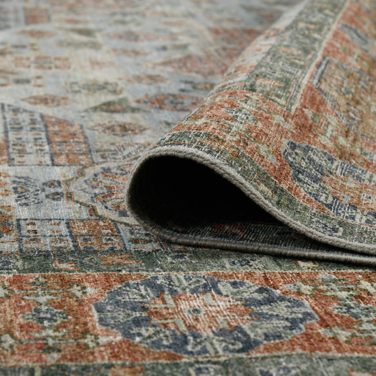 Blue Hand-Knotted Wool Traditional Area Rug 2' x 3'