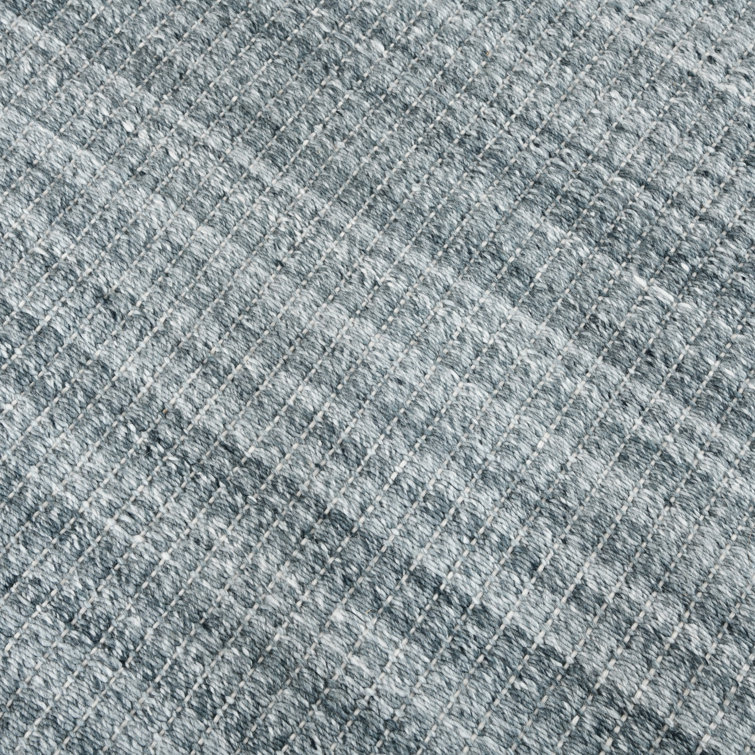 Atlantic StripedMetallic Gray Hand-Woven (Outdoor) Area Rug