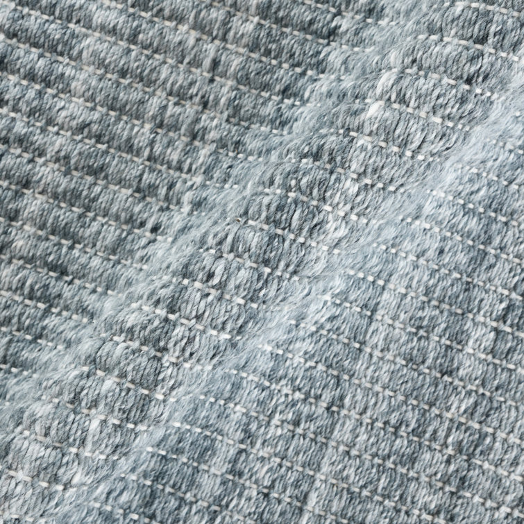 Atlantic StripedMetallic Gray Hand-Woven (Outdoor) Area Rug